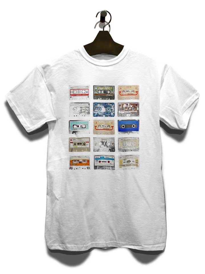 music-tapes-t-shirt weiss 3