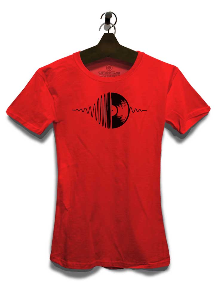 music-vinyl-damen-t-shirt rot 3
