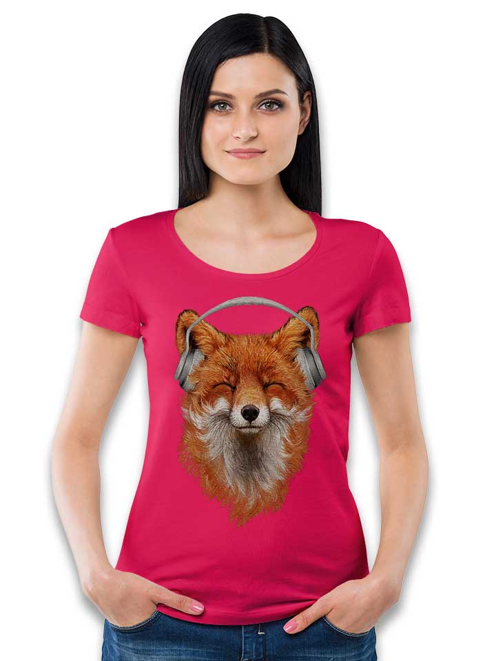musical-fox-damen-t-shirt fuchsia 2