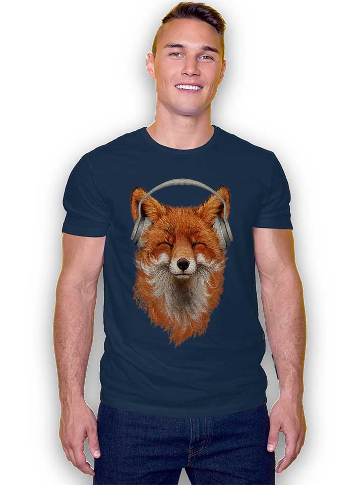 musical-fox-t-shirt dunkelblau 2