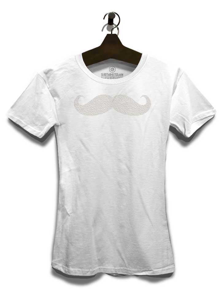 mustache-damen-t-shirt weiss 3