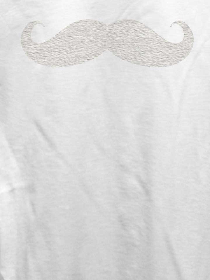 mustache-damen-t-shirt weiss 4