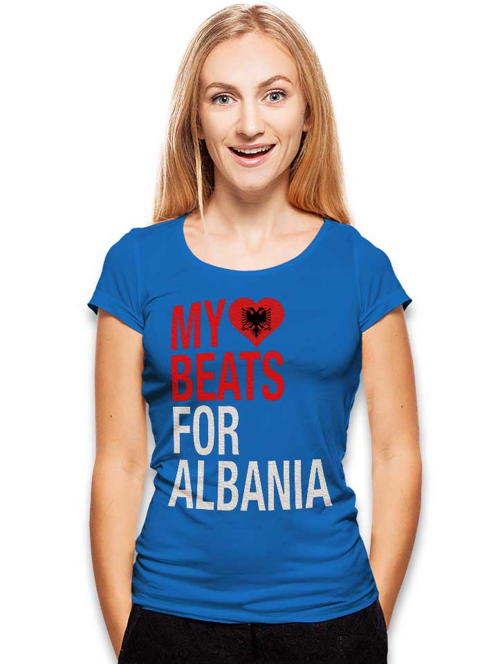 my-heart-beats-for-albania-damen-t-shirt royal 2