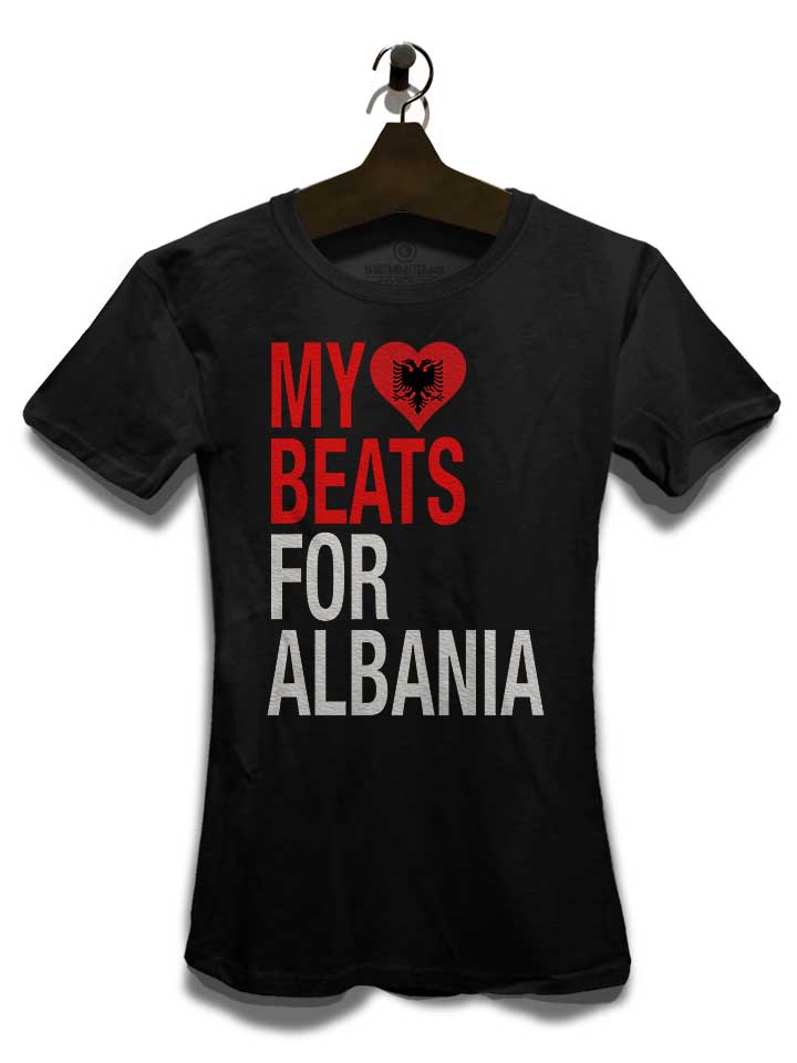 my-heart-beats-for-albania-damen-t-shirt schwarz 3