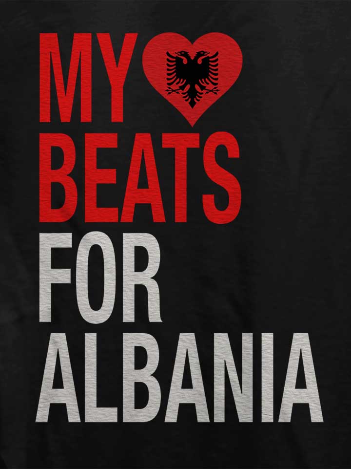 my-heart-beats-for-albania-damen-t-shirt schwarz 4