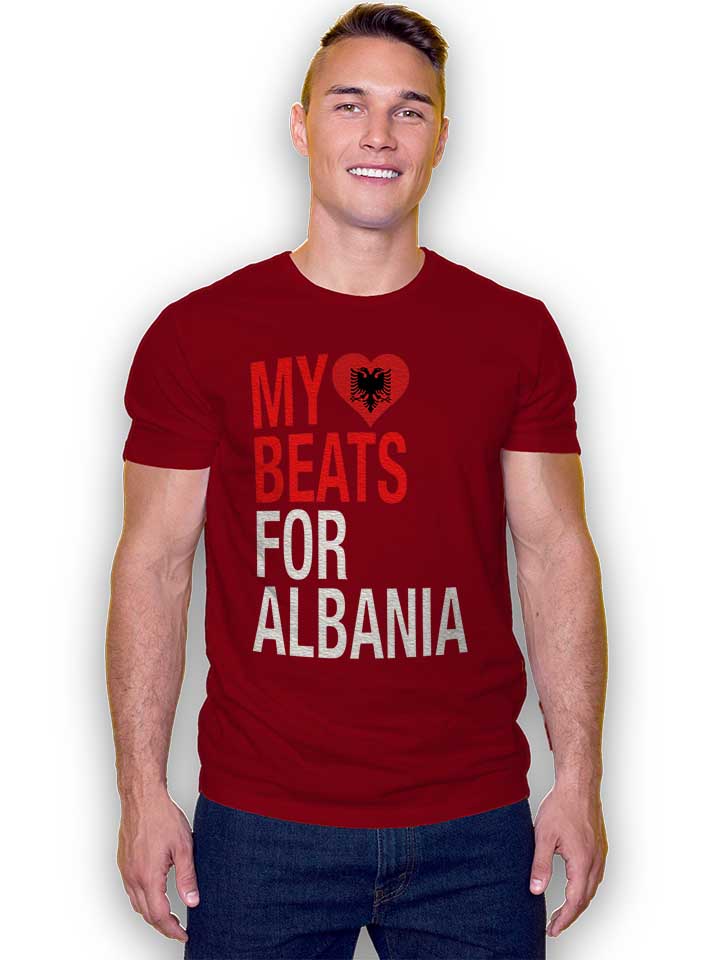 my-heart-beats-for-albania-t-shirt bordeaux 2