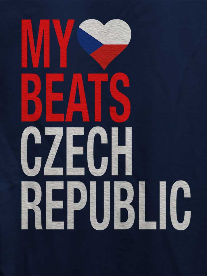 my-heart-beats-for-czech-republic-damen-t-shirt dunkelblau 4