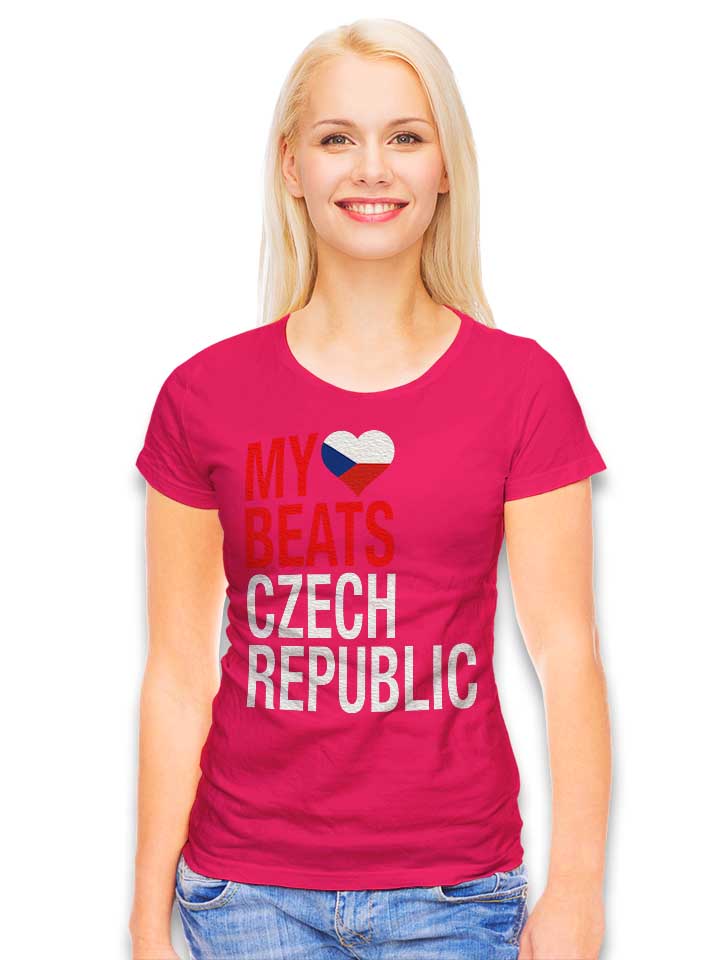 my-heart-beats-for-czech-republic-damen-t-shirt fuchsia 2