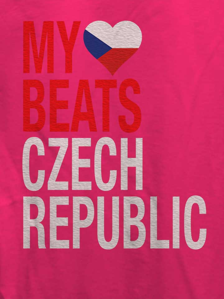 my-heart-beats-for-czech-republic-damen-t-shirt fuchsia 4