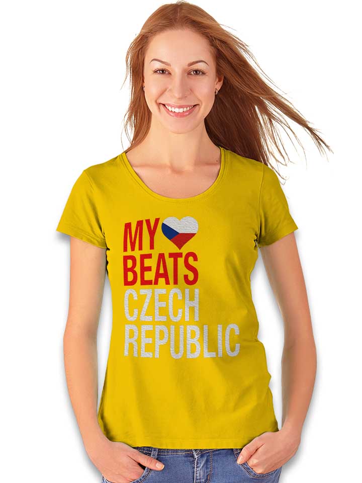 my-heart-beats-for-czech-republic-damen-t-shirt gelb 2