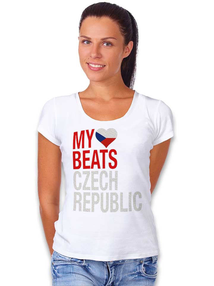 my-heart-beats-for-czech-republic-damen-t-shirt weiss 2