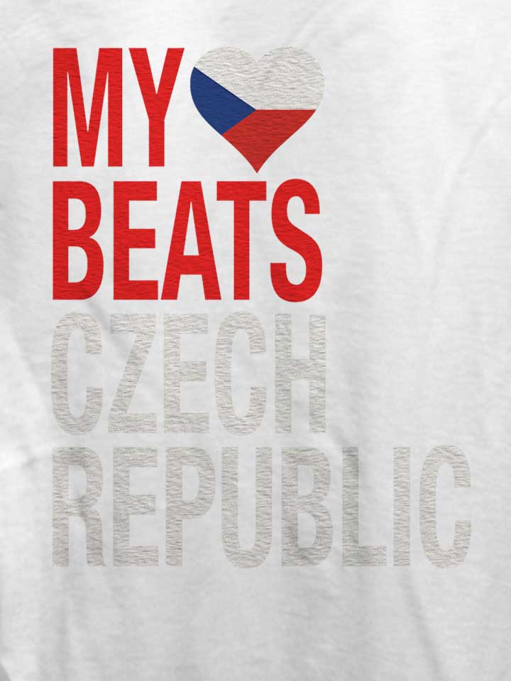 my-heart-beats-for-czech-republic-damen-t-shirt weiss 4