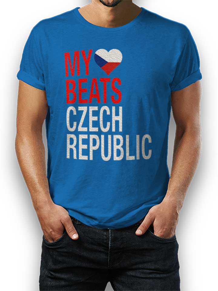 My Heart Beats For Czech Republic Camiseta azul-real L