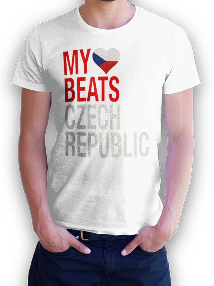 My Heart Beats For Czech Republic Kinder T-Shirt weiss...