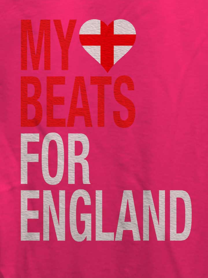 my-heart-beats-for-england-damen-t-shirt fuchsia 4
