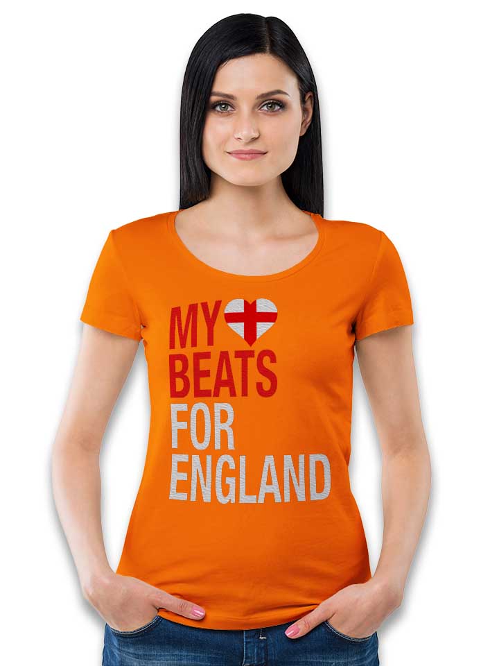 my-heart-beats-for-england-damen-t-shirt orange 2