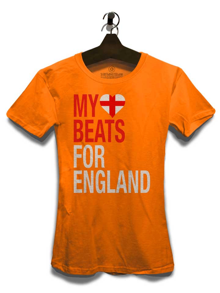 my-heart-beats-for-england-damen-t-shirt orange 3