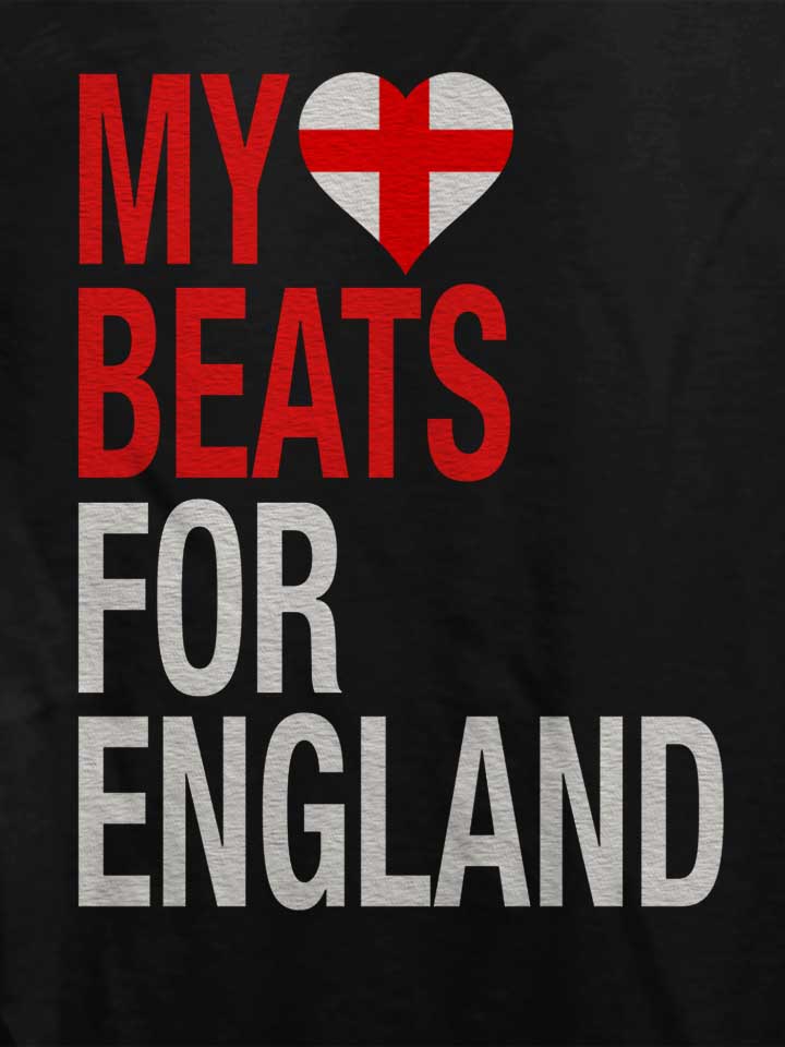 my-heart-beats-for-england-damen-t-shirt schwarz 4