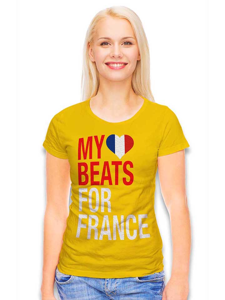 my-heart-beats-for-france-damen-t-shirt gelb 2
