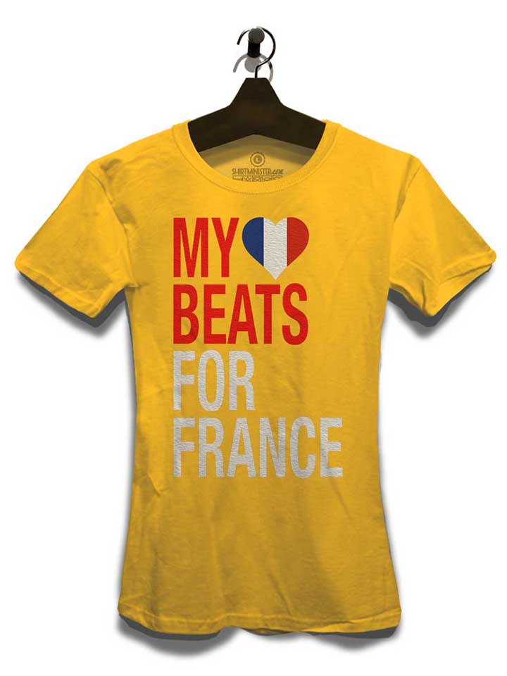 my-heart-beats-for-france-damen-t-shirt gelb 3