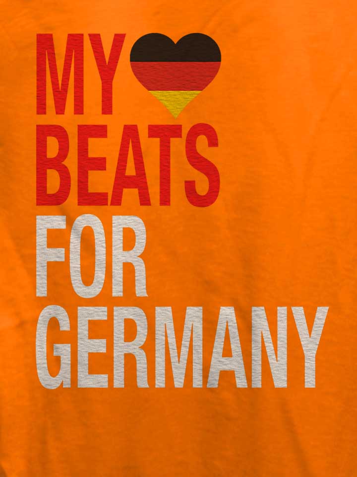 my-heart-beats-for-germany-damen-t-shirt orange 4