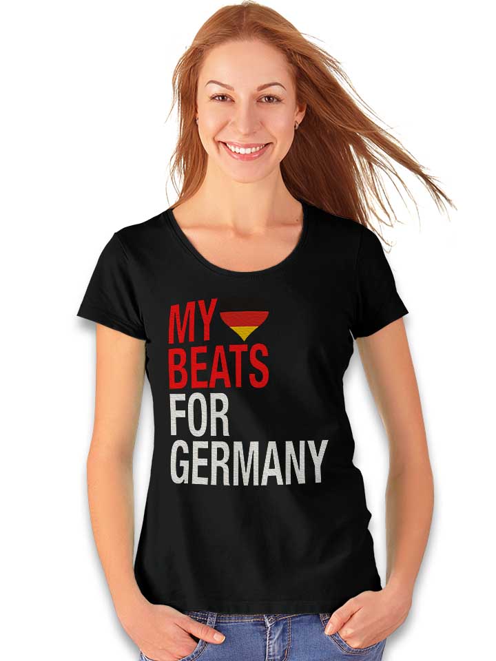 my-heart-beats-for-germany-damen-t-shirt schwarz 2