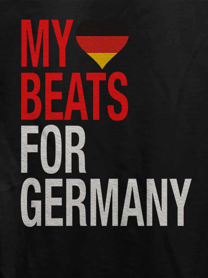my-heart-beats-for-germany-damen-t-shirt schwarz 4