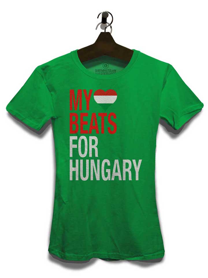 my-heart-beats-for-hungary-damen-t-shirt gruen 3