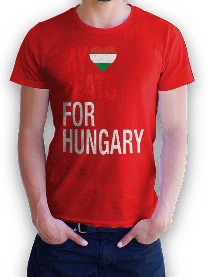 My Heart Beats For Hungary T-Shirt rot L
