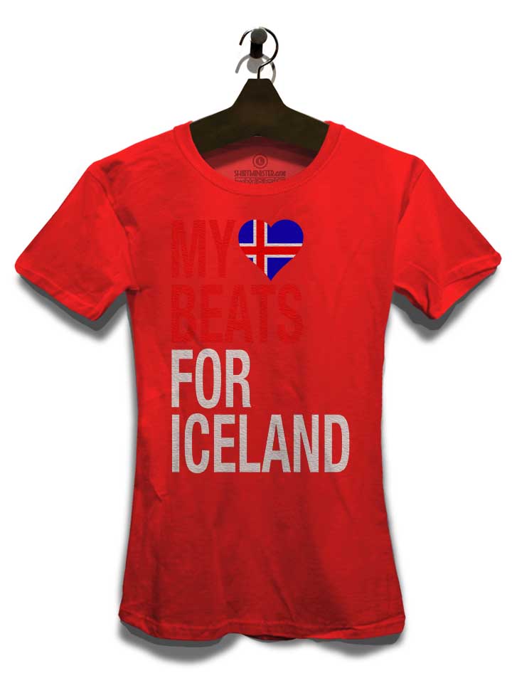 my-heart-beats-for-iceland-damen-t-shirt rot 3