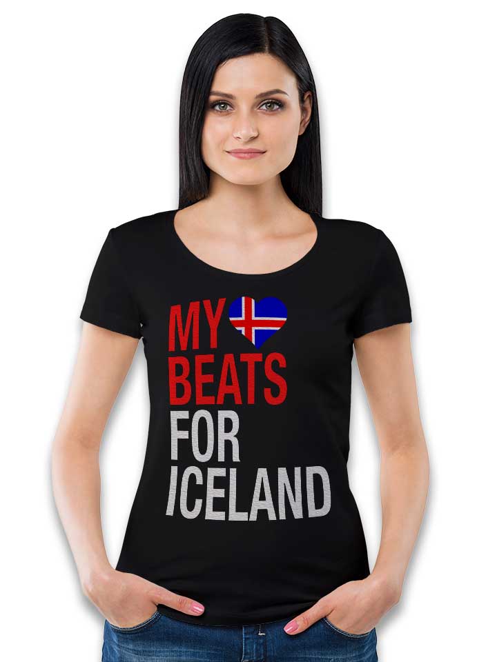 my-heart-beats-for-iceland-damen-t-shirt schwarz 2