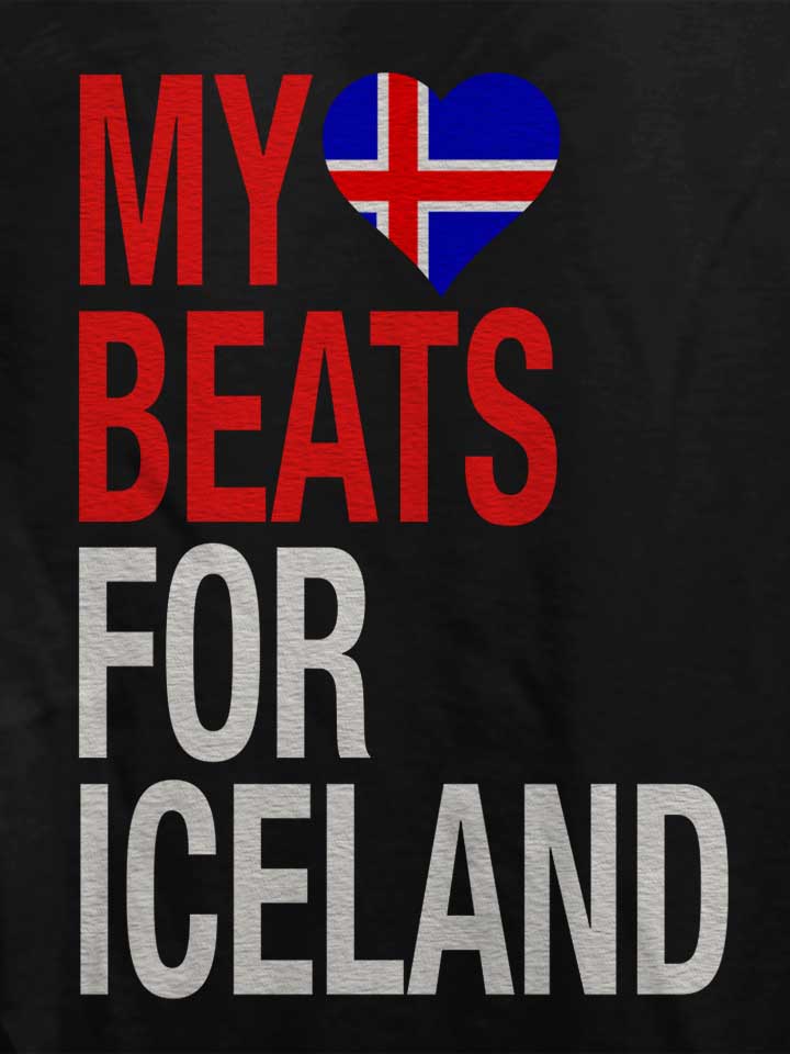 my-heart-beats-for-iceland-damen-t-shirt schwarz 4