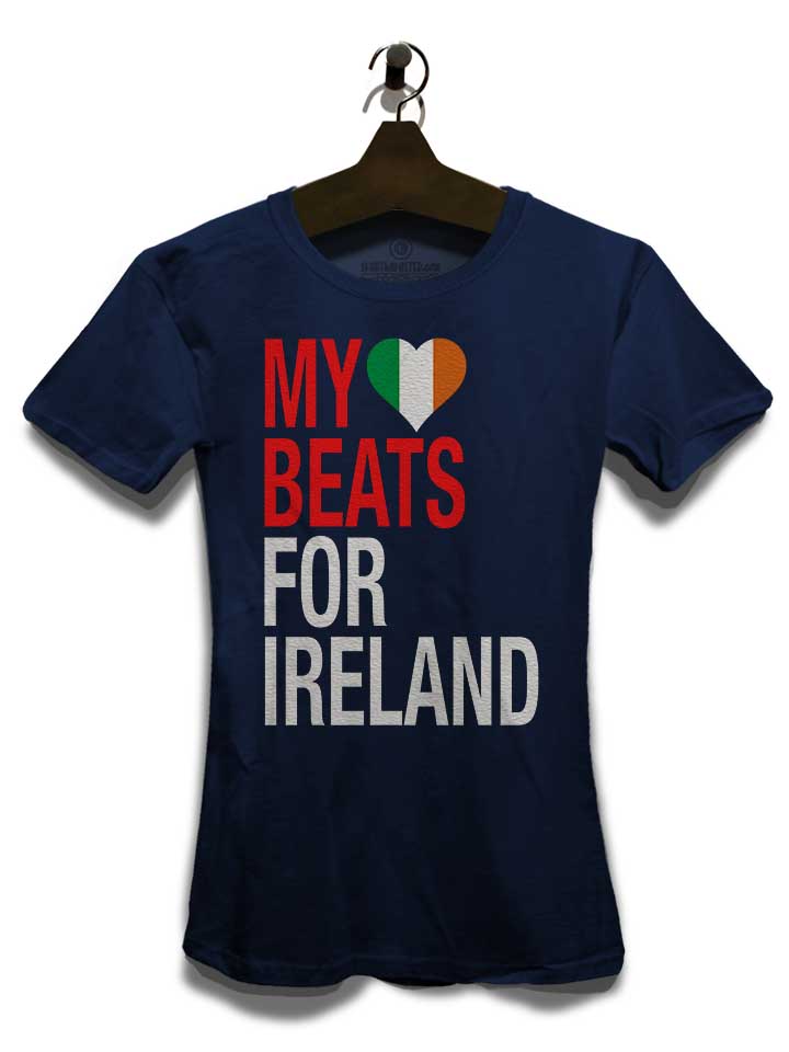 my-heart-beats-for-ireland-damen-t-shirt dunkelblau 3