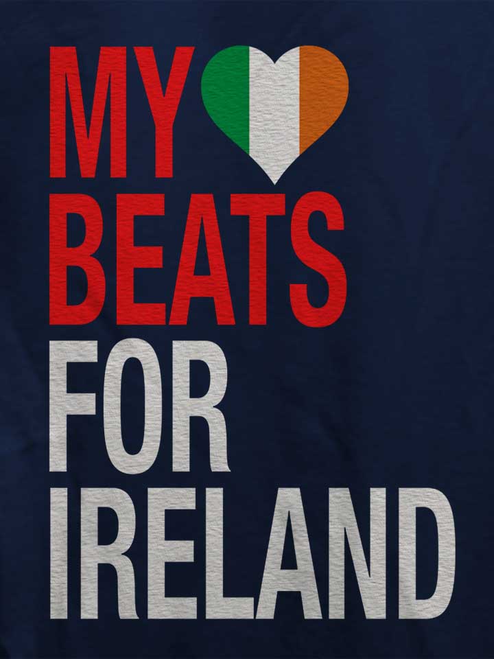 my-heart-beats-for-ireland-damen-t-shirt dunkelblau 4