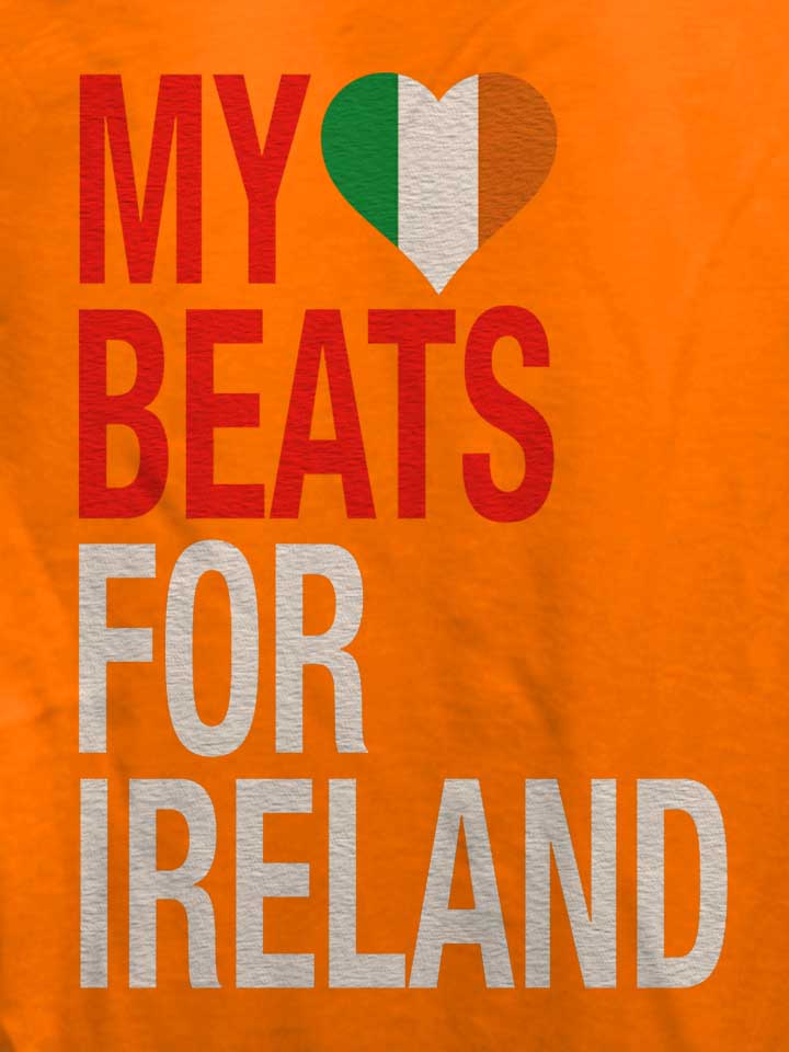 my-heart-beats-for-ireland-damen-t-shirt orange 4