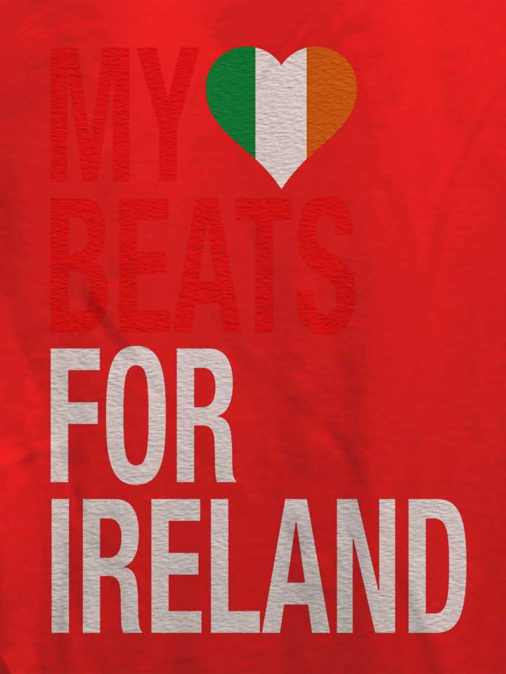 my-heart-beats-for-ireland-damen-t-shirt rot 4