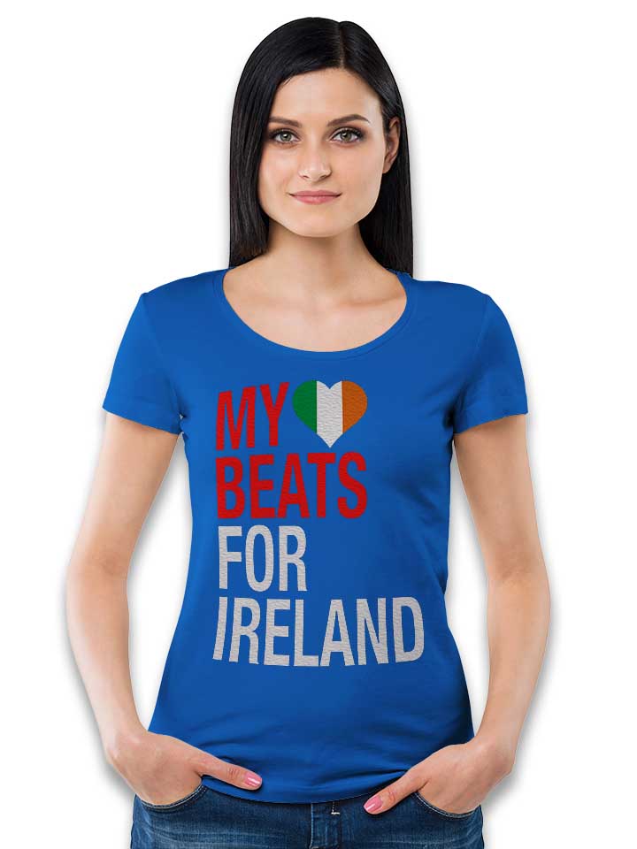 my-heart-beats-for-ireland-damen-t-shirt royal 2