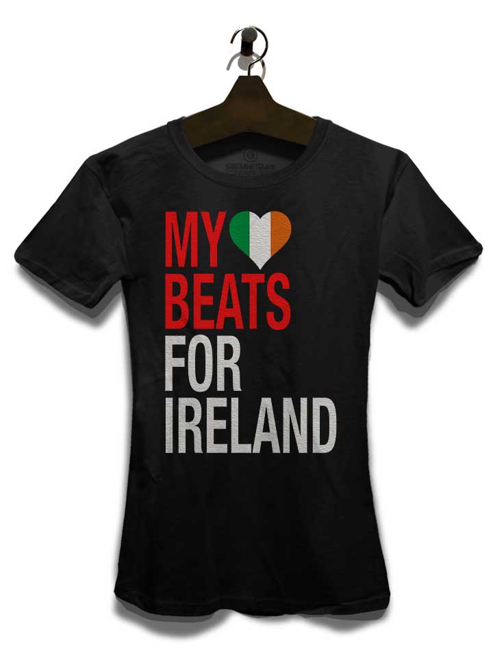 my-heart-beats-for-ireland-damen-t-shirt schwarz 3