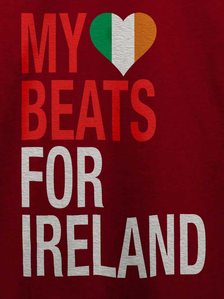 my-heart-beats-for-ireland-t-shirt bordeaux 4