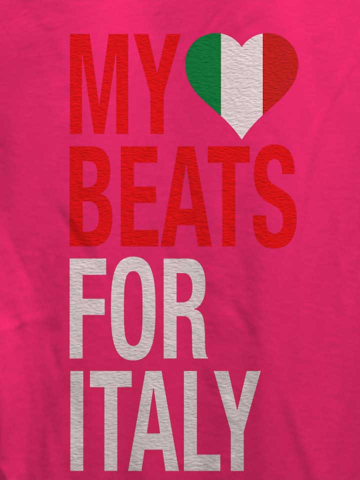 my-heart-beats-for-italy-damen-t-shirt fuchsia 4