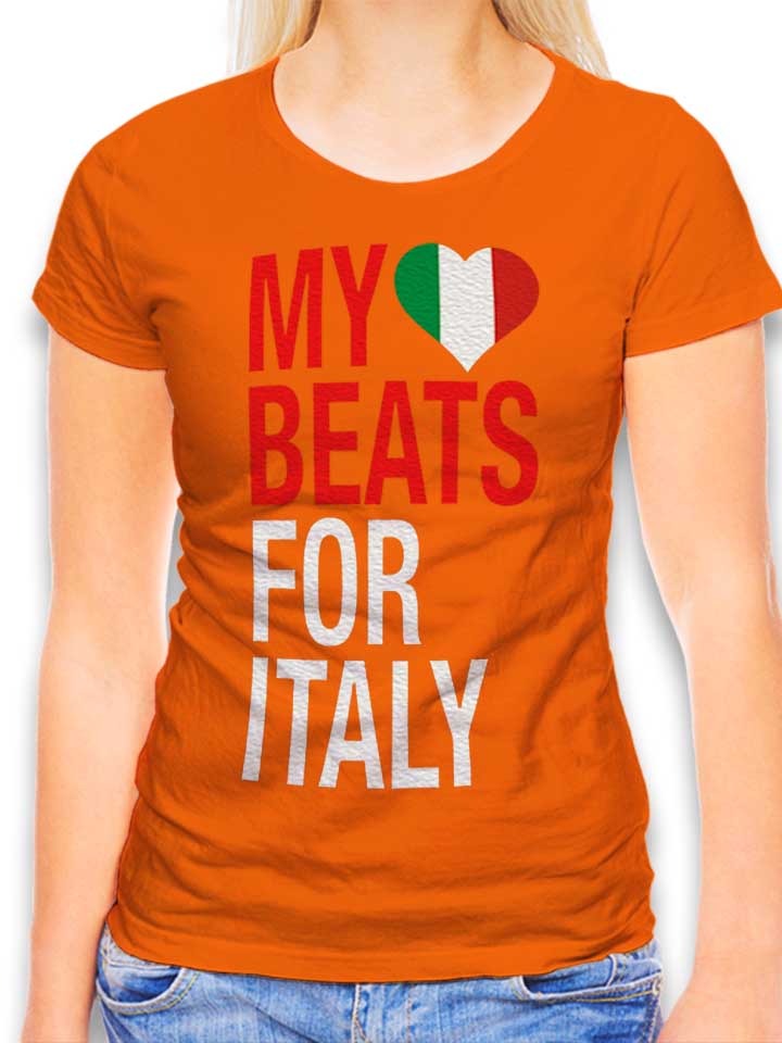 my-heart-beats-for-italy-damen-t-shirt orange 1
