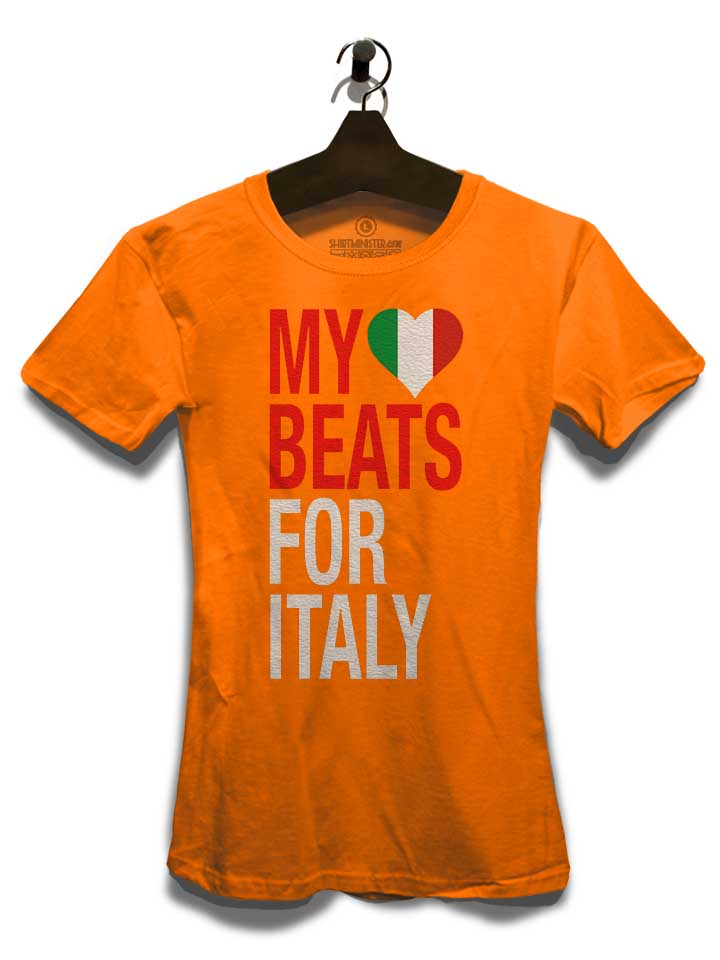 my-heart-beats-for-italy-damen-t-shirt orange 3