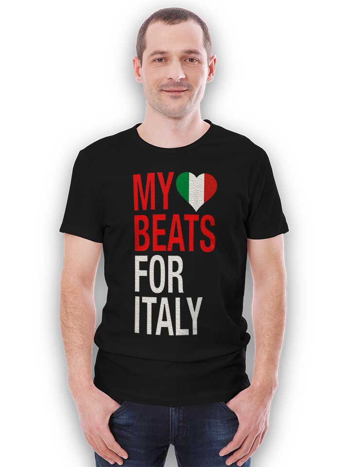 my-heart-beats-for-italy-t-shirt schwarz 2