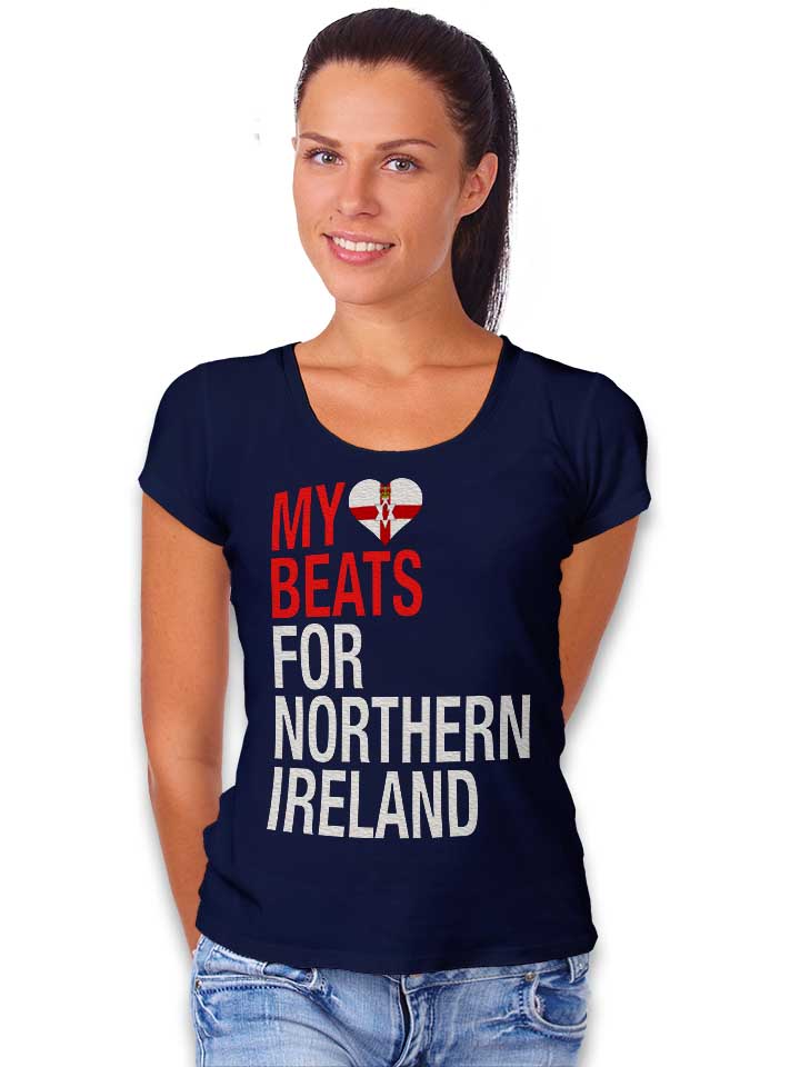 my-heart-beats-for-northern-ireland-damen-t-shirt dunkelblau 2