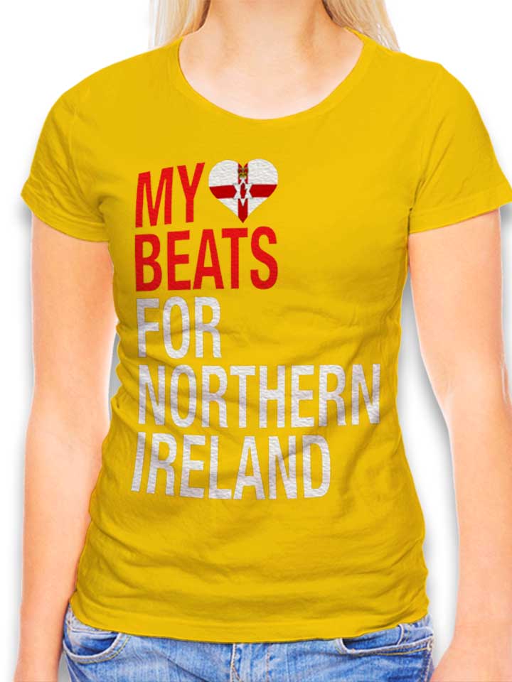 my-heart-beats-for-northern-ireland-damen-t-shirt gelb 1