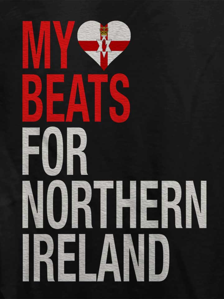my-heart-beats-for-northern-ireland-damen-t-shirt schwarz 4