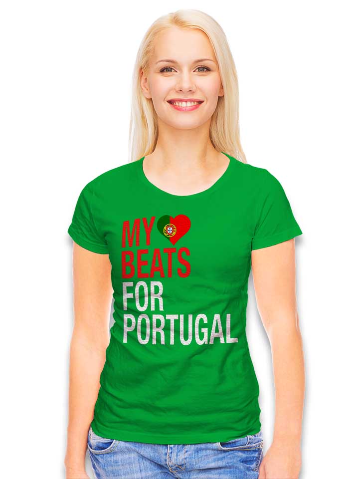 my-heart-beats-for-portugal-damen-t-shirt gruen 2