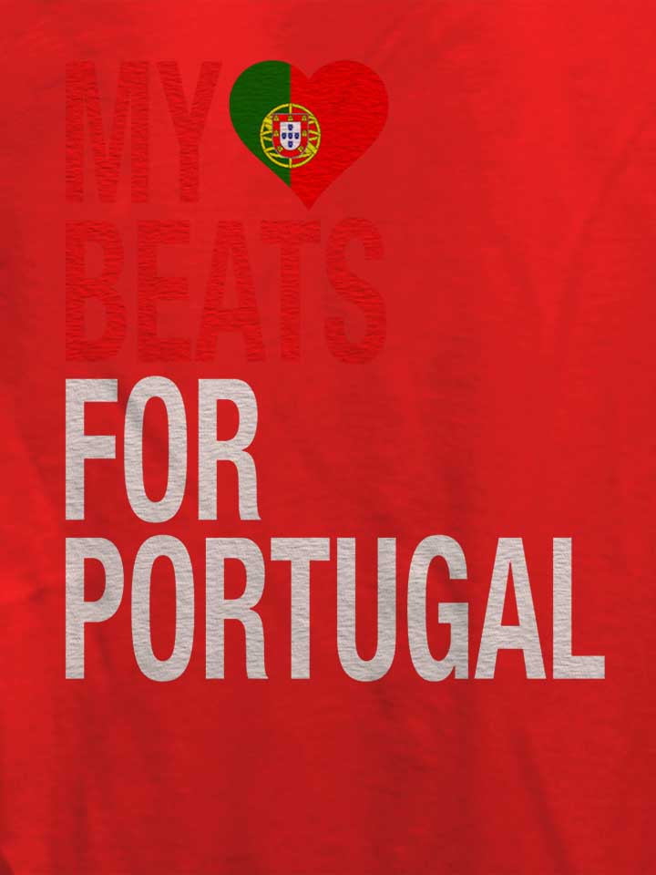 my-heart-beats-for-portugal-damen-t-shirt rot 4