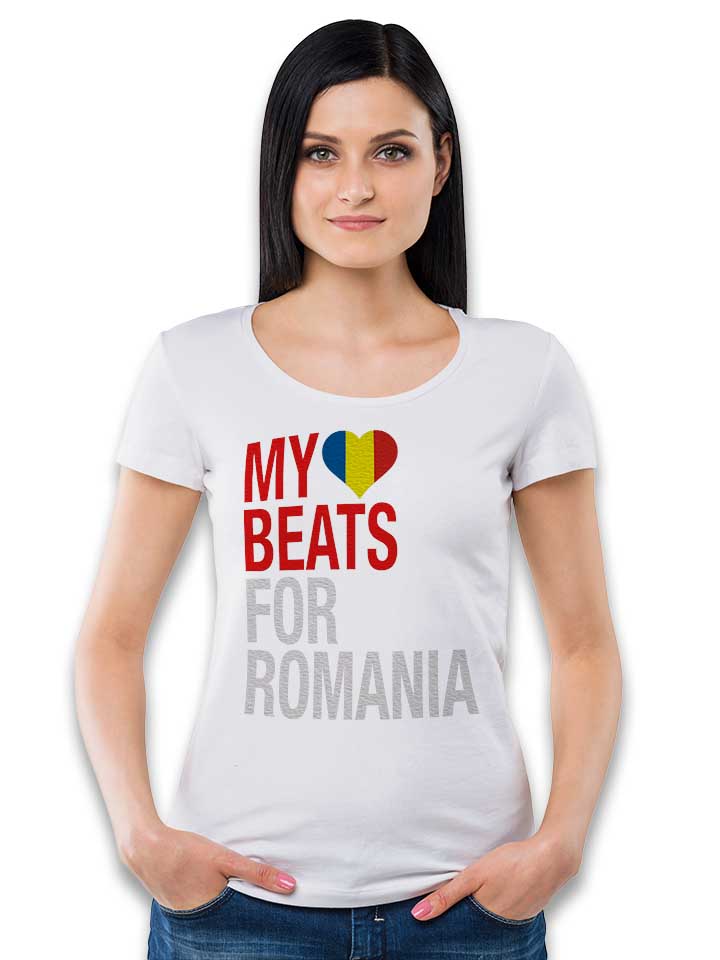 my-heart-beats-for-romania-damen-t-shirt weiss 2