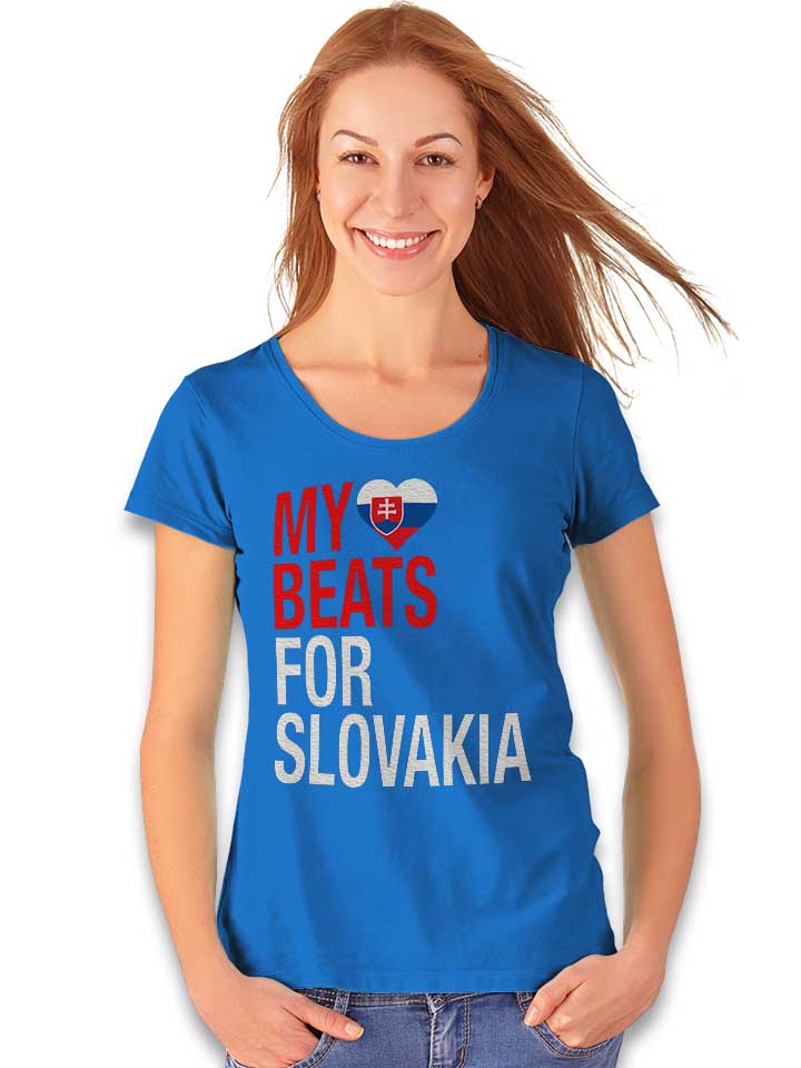 my-heart-beats-for-slovakia-damen-t-shirt royal 2